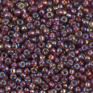 Miyuki seed beads 8/0 - Silverlined dark topaz ab 8-1005